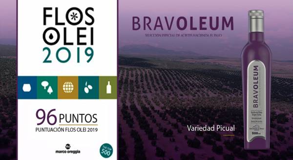 Bravoleum Variedad Picual 96 puntos en la Flos Olei 2019