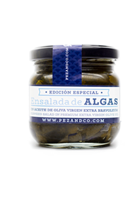 ensalada de algas del cantabrico con aceite de oliva virgen extra